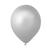 Balão liso n7 com 50 unidades pic pic Prata