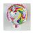 Balão Metalizado 18 POL Unicornio 45CM Rosa