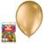 Balão Metalizado Bexiga Aniversário Festa Cores nº9 c/ 25und Dourado Metálico
