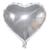 Balão Metalizado Coração Festa Namorados 60cm Cores Diversas Prata