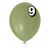 Balao redondo 9 liso VERDE EUCALIPTO