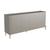 Balcão Buffet p/ Sala Porta Brise 180cm Pés Metal 100% MDF Grigio com Dourado