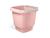 Balde De Plástico Lavanderia 8,5Lts Com Alça Reforçada Resistente UZ Várias Cores Rosa