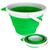 Balde Dobrável Retrátil 10 Litros Silicone Verde