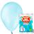 Balões Bexigas Balão Candy Colors Pastel Diversas Cores - 9 Polegadas -São Roque - Pacote 25 Unidades Latéx Liso Para Festas Decoração Azul
