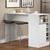 Bancada de Cozinha Multiuso 136x50cm com Garrafeiro 1 Porta 1 Nicho Aberto 03.0535 Semplicitá Móveis Branco Texturizado
