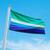 Bandeira Avulsa Orgulho LGBT Cores em Cetim Brilhante - Tamanho Pequeno 55cm x 35cm Gay