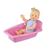 Banheira de boneca de plástico de brinquedo - dia das crianças Rosa
