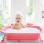 Banheira Dobrável De Bebê Retrátil Infantil Antiderrapante Rosa