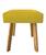 Banqueta Klin Quadrada Suede Amarelo