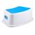 Banquinho Infantil Degrau Banheiro Ergonômico Para Vaso Pia Branco/Azul