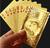 Baralho Dourado DÓLAR Folha De Ouro Com 54 Cartas Para Poker Jogos Dourado