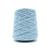 Barbante Colorido Número 6 Para Croche Artesanato 1kg Azul Claro