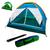 Barraca Camping 2 A 3 Pessoas Iglu Tenda Acampamento Bolsa Verde