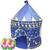 Barraca Infantil Toca Dobrável Castelo 100 Bolinhas Menina Menino Cabana Tenda Brinqway BW-068 Azul