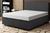 Base Cama Box Baú Casal King Size Linho SkyBox Preto