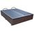 Base Cama Box Baú Casal Queen Size material sintético SkyBox Marrom