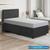 Base Cama Box Solteiro Veludo - SkyBox Preto