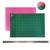 Base de Corte A2 60 cm x 45cm Régua de Metal 60cm Para Cortar Tecidos Placa de Corte Para Cartonagem Rosa e Verde60x45 Regua60cm