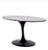 Base de Mesa de Jantar Saarinen Oval Para Tampo de 150x90 cm até 198x122 cm Preto