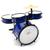 Bateria Infantil Am Profissional 2 Tons - Rock Baby Azul