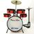 Bateria Infantil Rmv Rock Kids Com Chimbal Vermelho