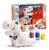 Bebê Dinossauro De Brinquedo Infantil Para Colorir +3 Tintas Branco