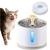 Bebedouro Automático Cães Gato Pet Fonte Água Kit com 3 Filtros Elétrico Silencioso Tigela Inox 2L PWD-6MP BRANCO
