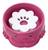 Bebedouro comedouro para pets com pelos longos meigo 700 ML Rosa