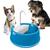 Bebedouro Fonte De Água Para Cães Gatos Bivolt Automático Furação Pet Azul