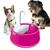 Bebedouro Fonte De Água Para Cães Gatos Bivolt Automático Furação Pet Rosa