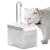 Bebedouro Fonte Para Gatos Água Pet Automático Filtragem Branco-Fosco