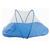 Berço ninho travesseiro acolchoado portátil dobrável tenda mosquiteiro anti-mosquito para bebê Azul