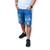 Bermuda Austin Jeans Slim Fit Club Masculina Azul