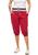 Bermuda de Moletom Feminina Saruel Skinny - B1 Vermelho