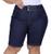 Bermuda Feminina Jeans Plus Size Ciclista Com Lycra Levanta Bumbum Escura