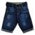 Bermuda Infantil Jeans Masculino Roupa Short Menino Vinho, Marsala