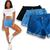 Bermuda Jeans Feminina Casual Slim Elastano 418 Azul
