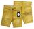 bermuda jeans infantil meninos juvenil masculino TAM de 10 a 16 anos Amarelo