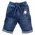 bermuda jeans infantil meninos juvenil masculino TAM de 10 a 16 anos Azul escuro