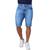 Bermuda Jeans Masculina Com Lycra Slin Direto Da Fabrica Azul