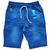 Bermuda jeans masculina infantil menino com lycra Azul celeste