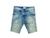 Bermuda Jeans Masculina, Sarja, Elastano, Destroyed, Rasgada - Jeans Grosso Pesado - Linha Premium Jeans claro rs 25951