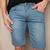 Bermuda Jeans Sarja Skinny Masculino Cores variadas Bege Vinho Preto Jeans Claro Escuro Jeans médio