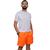 Bermuda Masculina Moda Casual Para Praia Piscina Festa Verão Laranja