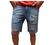 Bermuda masculina rasgada jeans produto de otima qualidade 2023 Jeans media