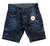 bermuda meninos jeans escuro infantil de lycra tam de 4 a 8 anos Celeste