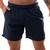 Bermuda Short Masculino Com Bolso Verão Moda Praia Com Cordão Regulável e Elástico Básico Fitness Marinho