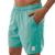 Bermuda Short Masculino Com Bolso Verão Moda Praia Com Cordão Regulável e Elástico Básico Fitness Verde água