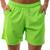 Bermuda Short Masculino Com Bolso Verão Moda Praia Com Cordão Regulável e Elástico Básico Fitness Verde neon